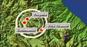 cartina dell'epicentro